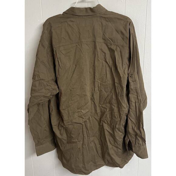 Kevins Plantation Collection Mens XL Oatmeal Brown Button Down Long Sleeve Shirt - Picture 5 of 5